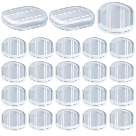 100stk klare øredobber Silikonputer Øredobber bak