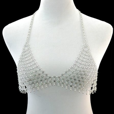 Hollow Chain Bikini Halsband SILVER