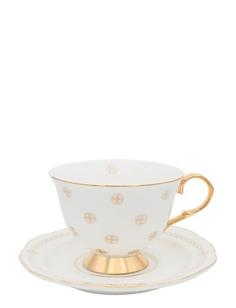 Hilke Collection Cup With Saucer - Anima Gemella 1 - White - 22 CL
