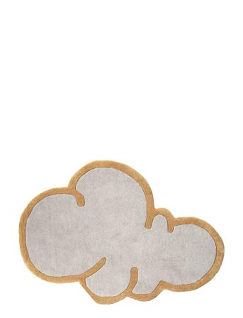 Tæppe 'Cloud' Uld Home Textiles Cushions & Blankets Blankets & Throws Grå Broste Copenhagen