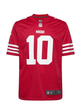 San Francisco 49Ers Nike Game Team Colour Jersey - Player Garoppolo 10 T-shirts Short-sleeved Rød NIKE Fan Gear