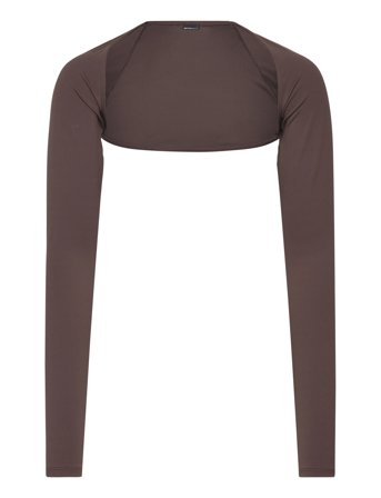 Gina Tricot Soft Yoga Bolero - Brown - XL