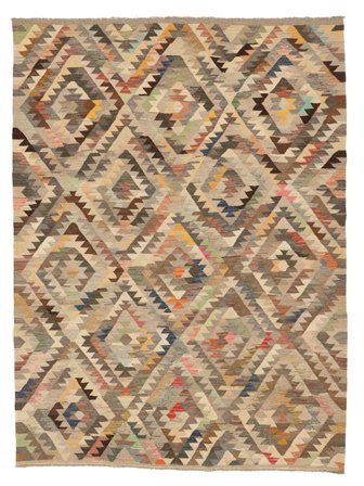 Kelim Ariana Trend Matta 255X343 Brun/Orange Stor Ull, Afghanistan