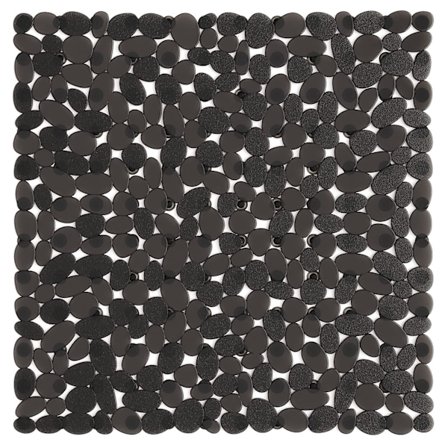 Kvadratisk Pebble Brusematte Skridsikker Anti-Muld - 53x53 Cm Skridsikre Brusematter, Gummi Badematte