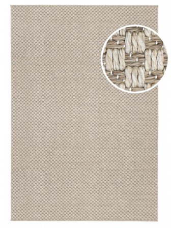 Benni Binnen-/Buitenkleed Wasbaar 160X230 Beige/Bruin Vloerkleed