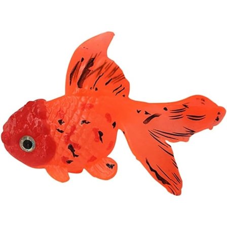 1 st. Konstgjord Fisk, Silikon Flytande Guldfisk Lysande Fisk Falsk Tropisk Fisk för Akvarium Flytande Dekoration