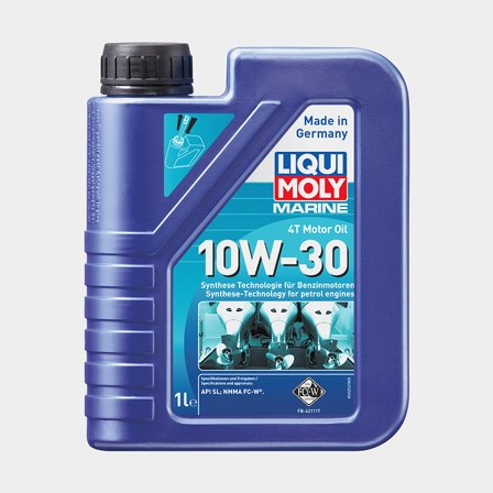 Delsyntetisk olie til 4-takt indenbords- & påhængsmotorer Liqui Moly Marine 4T Motor Oil 10W-30, til benzinmotorer, API SM & NMMA FC-W, 60 liter