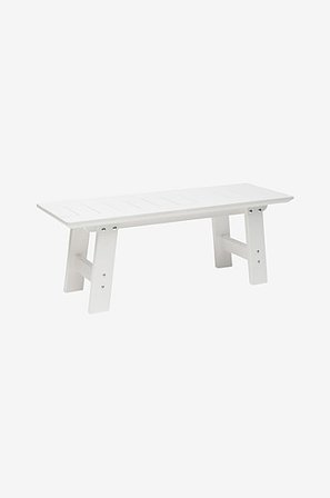Jotex - Bänk 40x120 Cm Furu Vit BULLERÖ - Köp Utesoffor & utebänkar hos Jotex