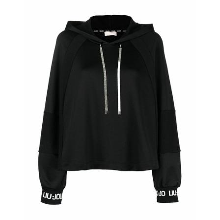 Liu Jo - Hoodies - Svart - Dam - Storlek: S, Dam, Storlek: S