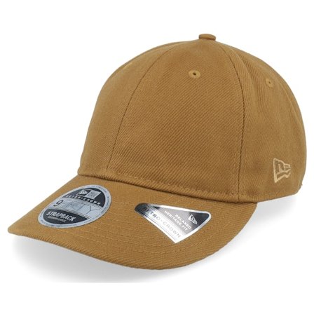 New Era - Brown unconstructed Czapka Z Daszkiem - Ne Heavy Twill 9FIFTY Rc Light Brown Dad Cap @ Hatstore