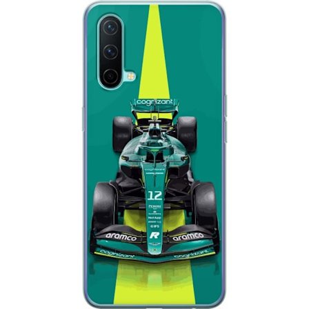 Yhteensopiva Puhelinkuori OnePlus OnePlus Nord CE 5G Aston Martinin Formula 1 -auto vihreässä kilpailumuotoilussa, jossa on moderni studiosentuntma