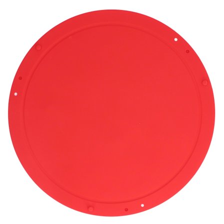 Rund Silikon Skjærebrett Multi-Funksjon Fruktmatte Piknik Matpute for Kjøkken Utendørs Rød