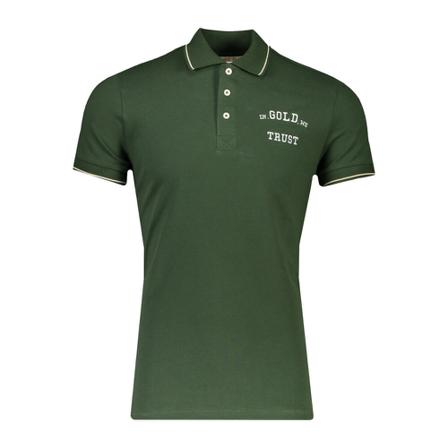 In Gold We Trust Polo , Groen , Heren , Maat: M