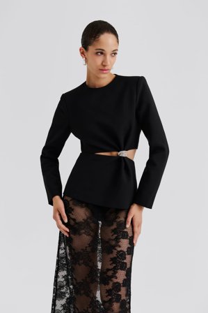 Malina - Sutton top - 46 - Black