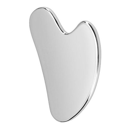 1 st skrapbräda i rostfritt stål Praktisk Gua Sha massagebräda (silver)