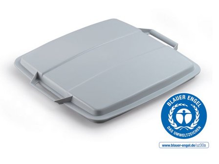 DURABLE Lock Durabin Eco 90L grå - Lyreco - Städ och hygien - Avfallshantering och källsortering - Sortering och återvinning