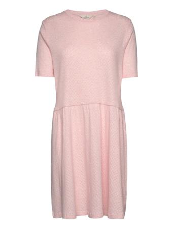 Arense Dress Gots Kort Kjole Pink Basic Apparel