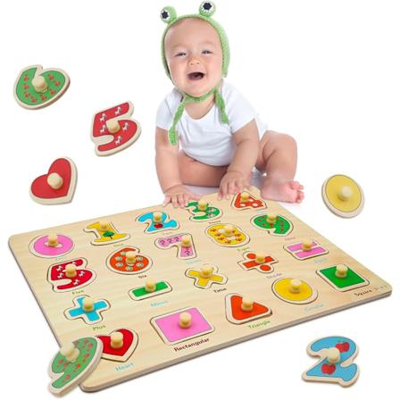 Trefliser Puslespill Utdannende Læringsleker for Barn til Bursdag, Jul, Påske, Barne- og Jente- og Guttegerninger C