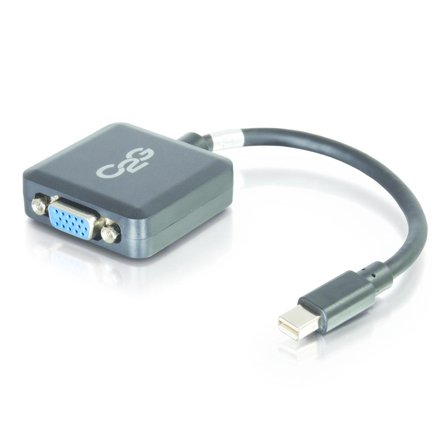C2G 20cm Mini DisplayPort to VGA Adapter - Thunderbolt to VGA Converter M/F - Black - VGA-adapter - 20 cm