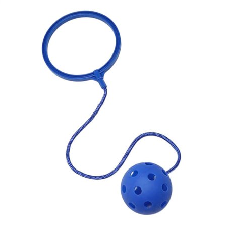 Ankel Skip Ball til Børn - Blå Monopod Swing Legetøj, Blød Hoppe Ring til Koordination Fitness Udendørs Træning[HK]