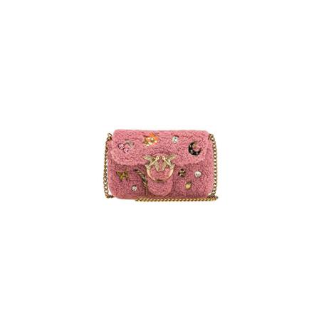 Pinko Shoulder Bags Pink, Dame Skuldertasker, Størrelse: ONE Size