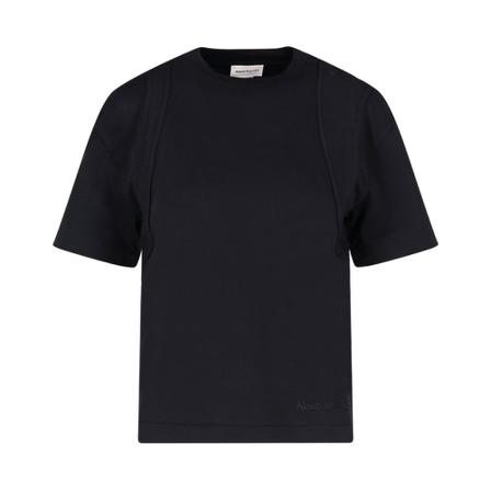 Alexander McQueen T-Shirts Sort, Dame
