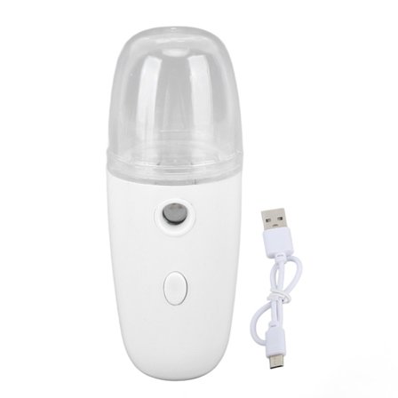 30 ml ansiktsfuktande dimsprayer 150 mAh bärbar ansiktsfuktare för vandring vit