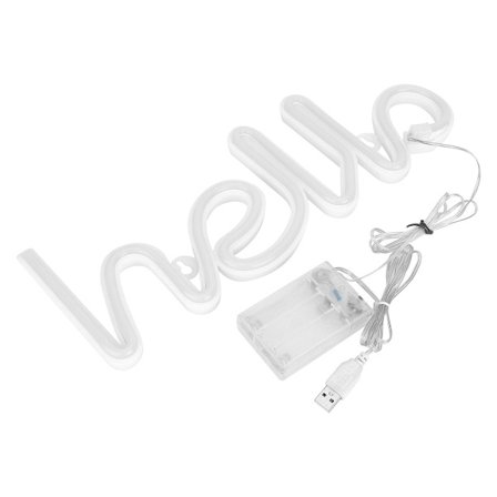 LED-bogstaver, neonlysskilte, kunst, dekorative lys, væg KLB