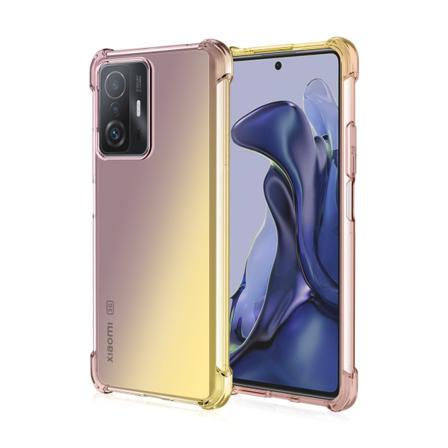 Xiaomi Mi 11t Pro - Silikonskal Floveme Svart/guld