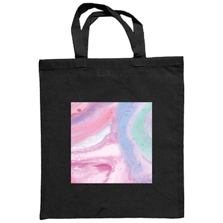 Stofpose Abstrakt pastelfarvet marmor kunst med flydende akryleffekt i pink, blå og grøn til moderne indretning og mobiltelefon covers