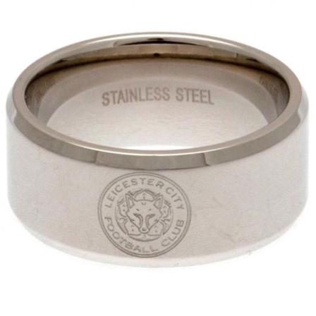 Leicester City Fc Band Ring Liten Silver