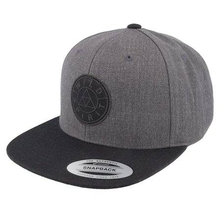Wild Spirit - Grey snapback Czapka Z Daszkiem - Logo Basic Mountain Charcoal/Black Snapback @ Hatstore
