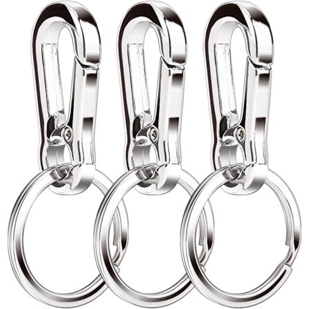 Metalkarabinhage Nøglering Nøglekædeholder Nøglekæde O