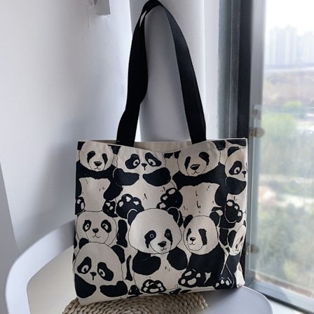 Damväska Stor Kapacitet Söt Canvas Tygväska G G