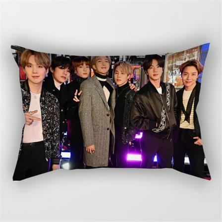 Bts Dubbelsidigt Printed Örngott Med Persikoskal