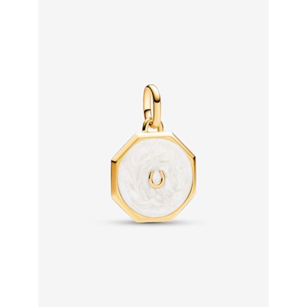 Pandora - Pandora ME Lucky Horseshoe Medallion Charm - 14k guldbelægning
