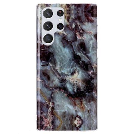 Marble Samsung Galaxy S22 Ultra Etui - Grå Multicolor