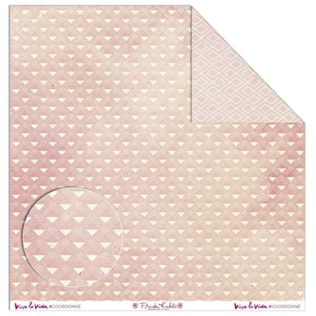 Frida Kahlo kreativt papper - rosa trianglar mönster