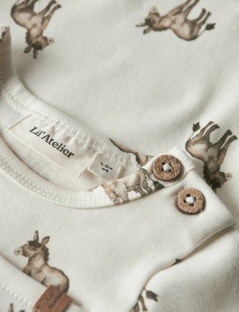 Lil'Atelier Nbmlayo Sev Ls Slim Body Lil - Cream - 68