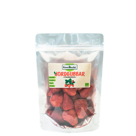 Rawpowder Frysetørkede Jordbær 50 g