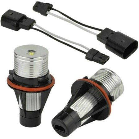 1 pari 6500K valkoisia LED Angel Eye -merkkivaloja E39 E53 E60 E63 E64 E66 E87 5 6 7 X3 X5