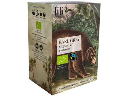 life BY FOLLIS Te Earl Grey 20/fp - Lyreco - Kök och servering - Kaffe och te - Te