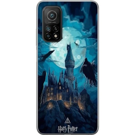 Yhteensopiva Puhelinkuori Xiaomi Xiaomi Mi 10T Pro 5G Maaginen fantasiakuvaus, jossa linna kuunvalossa ja leijuvat olentot, pimeä satuilmapiiri noita