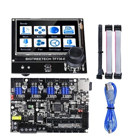 3D Printer Motherboard med TFT35 Touch Screen, 12/24V Strøm, TMC2209 Driver