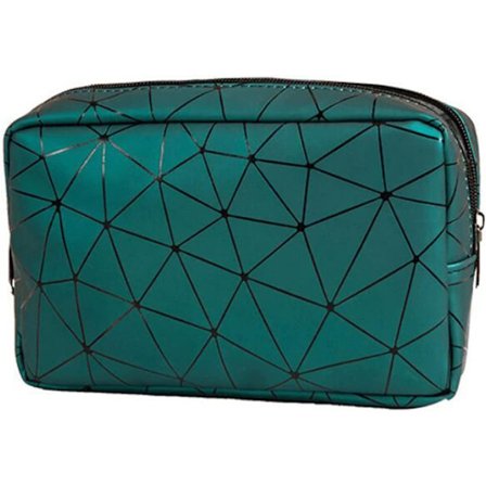 Toalettveske, dobbeltlags kosmetikkveske laminert solid holdbar