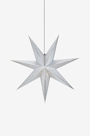 Markslöjd - GLITTER Pendel Stjerne 75 cm - Sølv - Adventsstjerner - Fra Homeroom