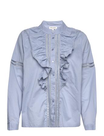 Rikshaw Shirt Bluse Langermet Blå Lollys Laundry*Betinget Tilbud