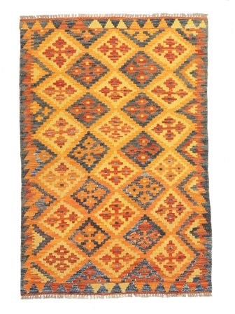101X151 Alfombra Oriental Kilim Afghan Old Style Naranja/Marrón (Lana, Afganistán)