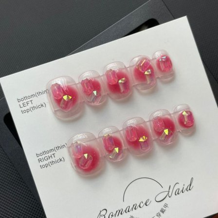 Pure Manual False Nail Fake Handmade Nails XS