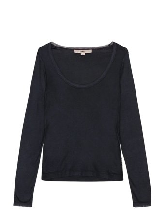 Long Sleeve Jersey Top Black REMAIN Birger Christensen